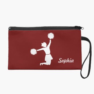 Girly Cheerleaders Night Out Wristlet in Red