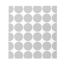 Girly Chic Accessory Party Treat Silver Polka Dots Memo Pad