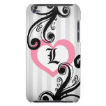 Girly Chic and elegant swirls with pink heart casemate cases