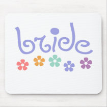 Girly-Cue Bride mousepads