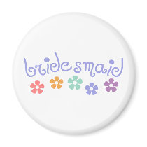 Girly-Cue Bridesmaid magnets