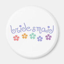 Girly-Cue Bridesmaid Magnets