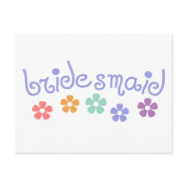 Girly-Cue Bridesmaid postcards