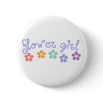 Girly-Cue Flower Girl buttons