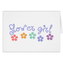 Girly-Cue Flower Girl cards