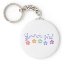Girly-Cue Flower Girl keychains