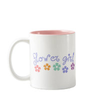 Girly-Cue Flower Girl mugs