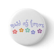 Girly-Cue Maid of Honor buttons