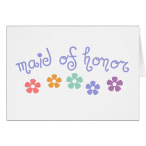 Girly-Cue Maid of Honor cards
