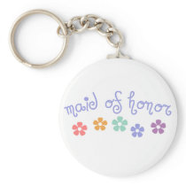 Girly-Cue Maid of Honor keychains