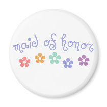 Girly-Cue Maid of Honor magnets