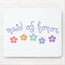 Girly-Cue Maid of Honor mousepads