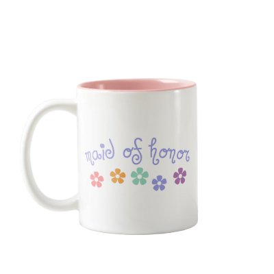Girly-Cue Maid of Honor Mugs