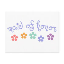 Girly-Cue Maid of Honor postcards