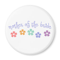 Girly-Cue Mother of Bride magnets