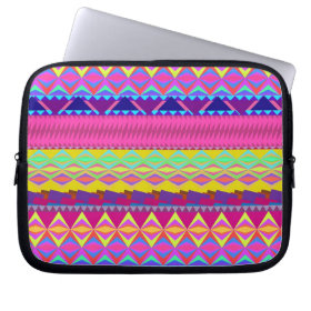 Girly cute trendy aztec andes design laptop sleeves