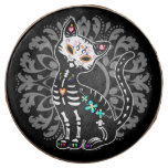 Girly Day of the Dead cute cat custom black Chocolate Covered Oreo
