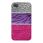 Girly Diamond Animal Print iPhone 4 Covers