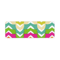 Girly Dog with Bow & Birthday Banner Custom Return Address Label