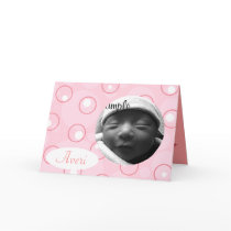 Girly Dot Birth Announcement cards by thebabystore Girly Dot Birth Announcement cards