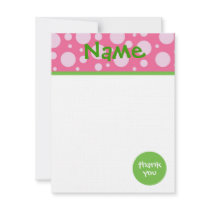 Girly Dots Thank You Note invitations by jgh96sbc Girly Dots Thank You Note invitations