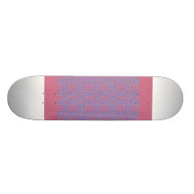 Girly Embossed Hearts Skateboard