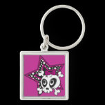 Girly Emo Skull keychains