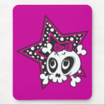 Girly Emo Skull mousepads