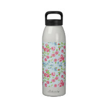 Girly English Roses Water Bottle