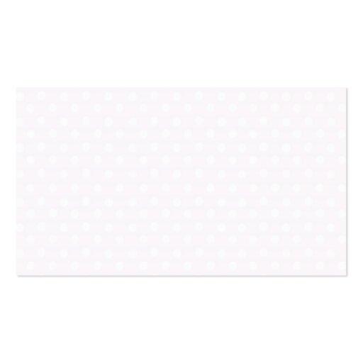 Girly Floral Bicycle Business Cards (back side)