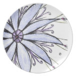Girly Flower Plate