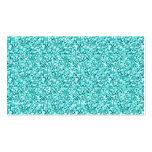 Girly, Fun Aqua Blue Glitter Printed Business Card