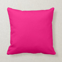 Girly Fushia Hot Pink Custom Friendly Background Pillows