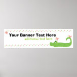 Girly Gator Banner posters