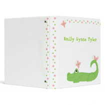 Girly Gator Binder