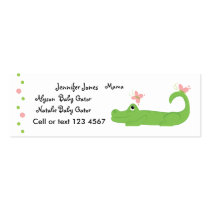 Girly Gator business cards