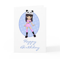 Girly Girl Debbie Birthday Card