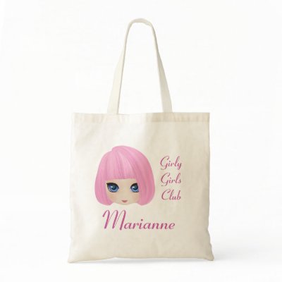 Girly Girl Marianne Custom Tote Bag by GirlyGirlsClub