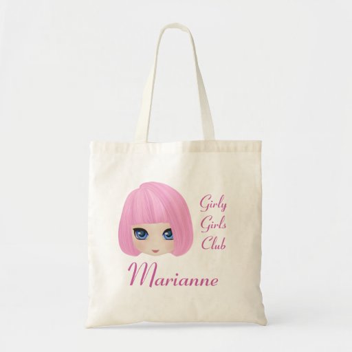 Girly Girl Marianne Custom Tote Bag