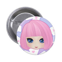 Girly Girl Marianne Party Button