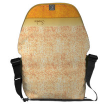 Girly Glittery Orange Polka Dot Large Messenger Commuter Bags at  Zazzle