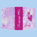 Girly Grunge Personalized School Binder