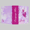 Girly Grunge Personalized School Binder