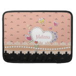 Girly Hearts Personalized Macbook Pro Sleeve