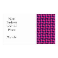 Girly Hot Pink and Purple Pattern Gifts Business Card Templates