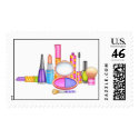Girly Makeup Whimsical and Fun postage by Musicat Girly Makeup Whimsical and Fun postage
