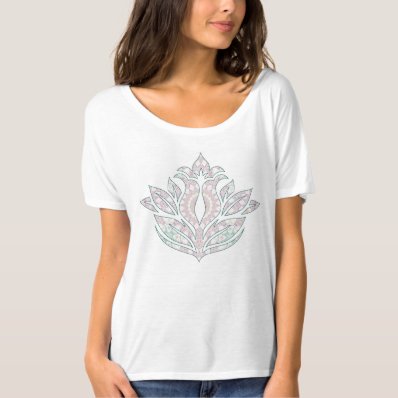 Girly Mandala Flower Graphic Tee Shirt