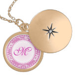 Girly Monogram Locket template