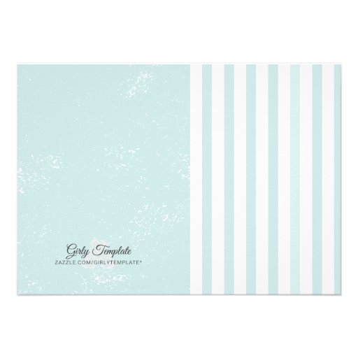 Girly Nautical Anchor Birthday Party Custom Announcement