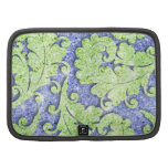 Girly paisley pattern, green & blue glitter photo organizer